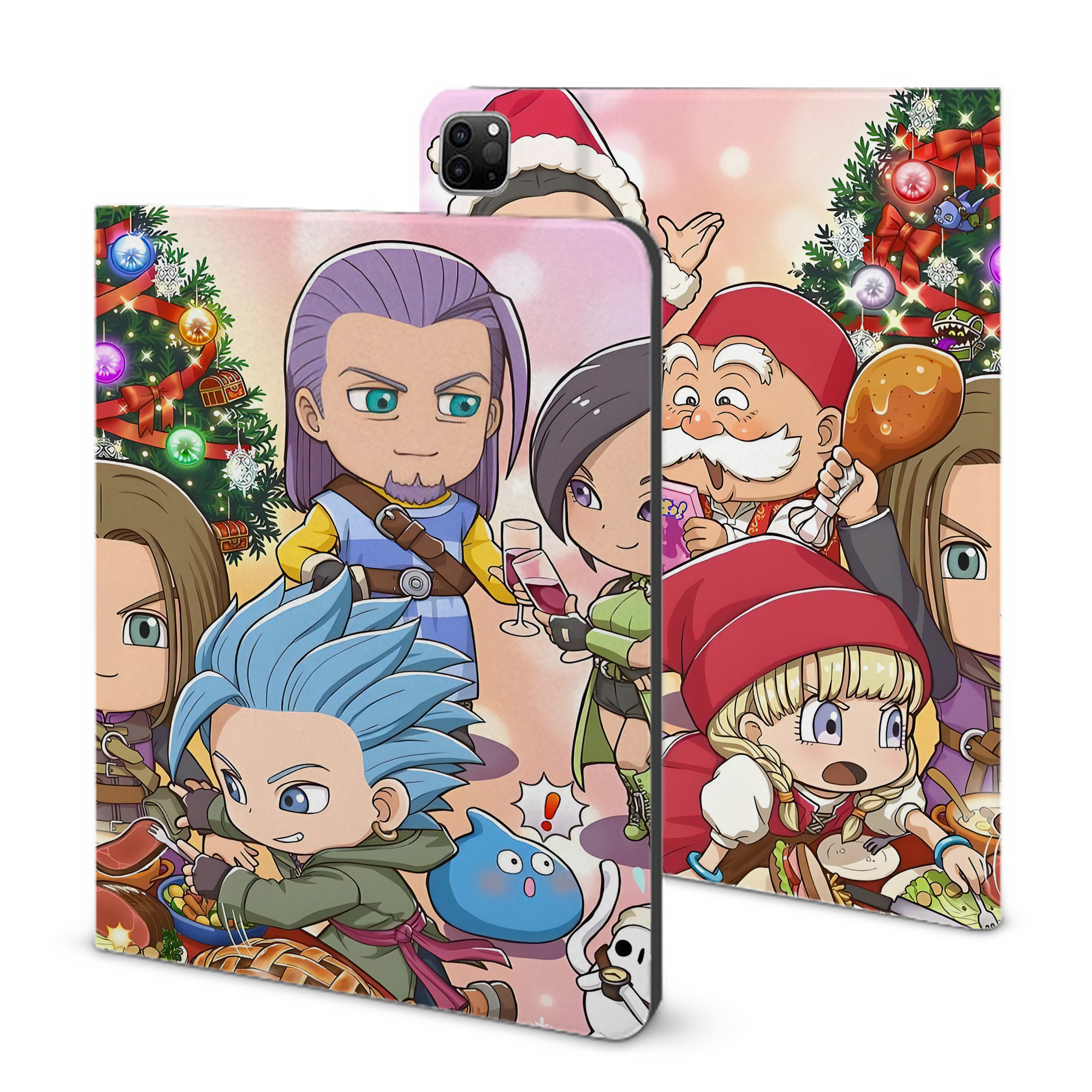 （画像用） ドラゴンクエスト Doragon Kuesuto Dragon Quest IPad ケース ブック型 PUレザー TPU 耐衝撃 軽量 薄型 ペン収納なし 全面保護 IPad 各モデル対応